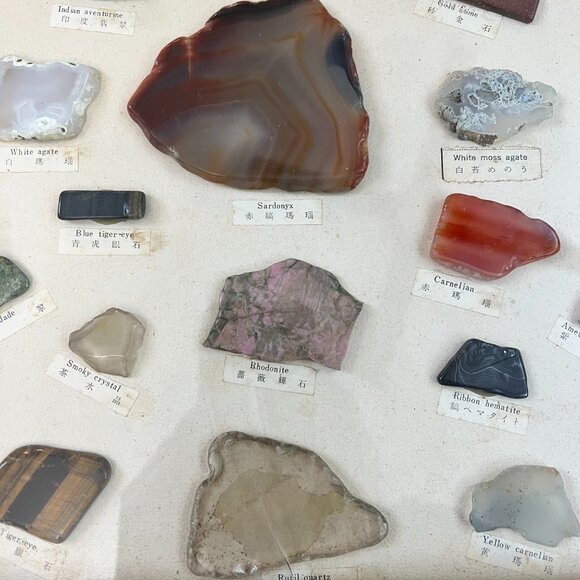 Vintage Mounted Rocks, Gemstones and Minerals Collection - Picture 2 of 15